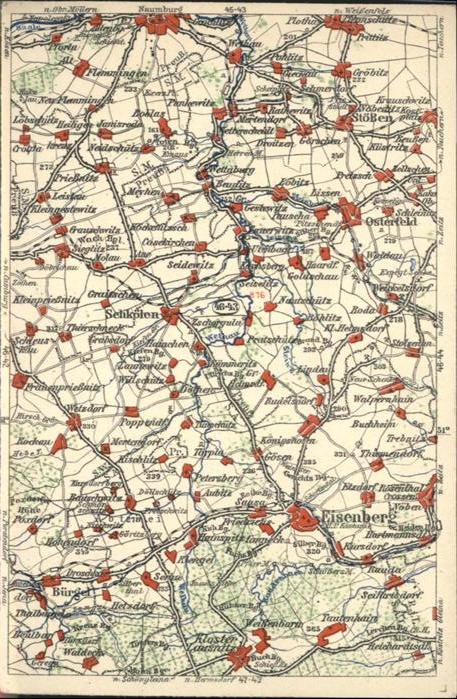 Eisenberg Thueringen Umgebungskarte