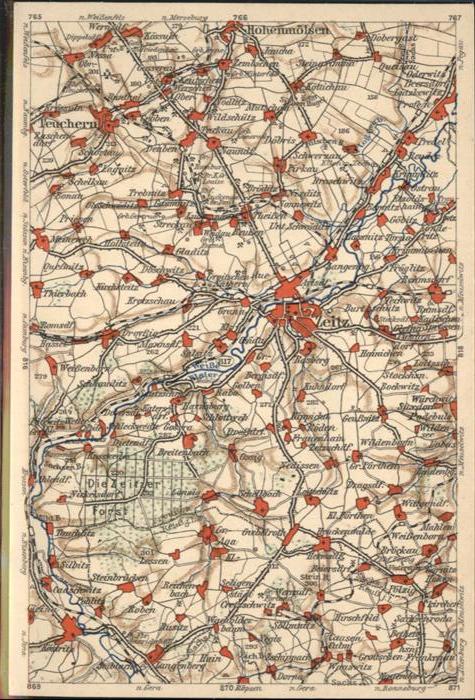 ZEITZ Sachsen-Anhalt Umgebungskarte