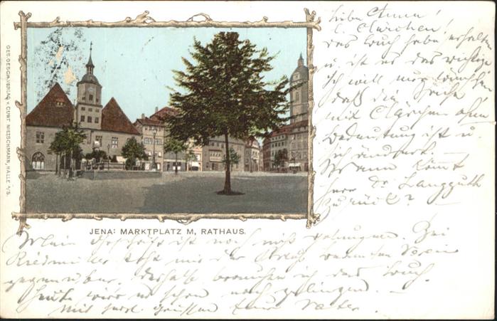 JENA  Thueringen Marktplatz Rathaus