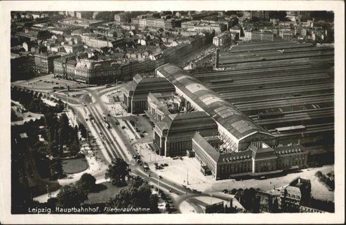 Leipzig Hauptbahnhof Fliegeraufnahme