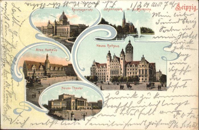 Leipzig Reichsgericht Rathaus Johannapark Luthe
