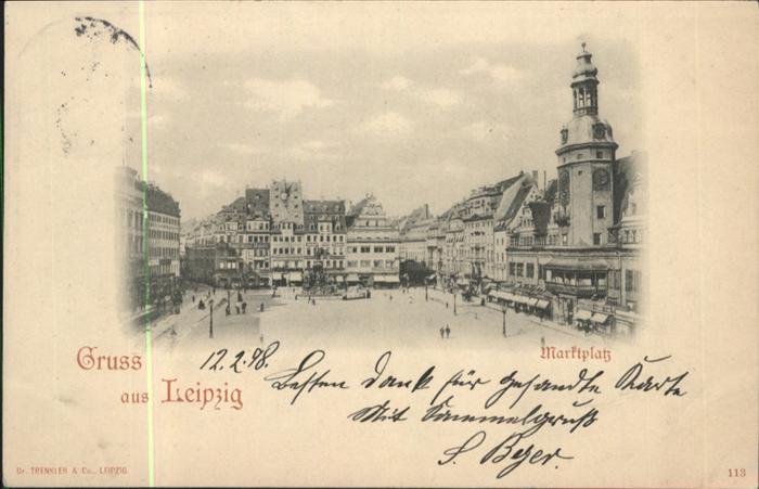 LEIPZIG Sachsen Marktplatz