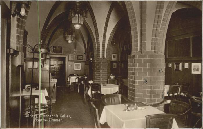 LEIPZIG Sachsen Auberbachs Keller Goethezimmer