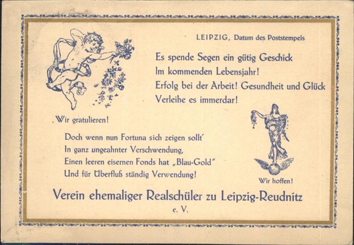 LEIPZIG Sachsen Verein ehemaliger Realschueler Reudnitz Engel