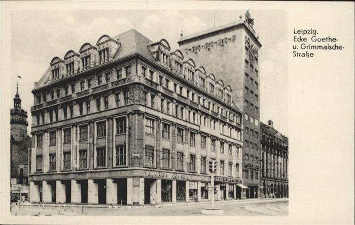 LEIPZIG Sachsen Goethestrasse Grimmaischestrasse