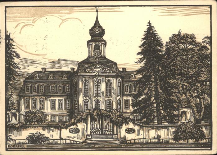 Leipzig Künstler H. Dörffel Schloss