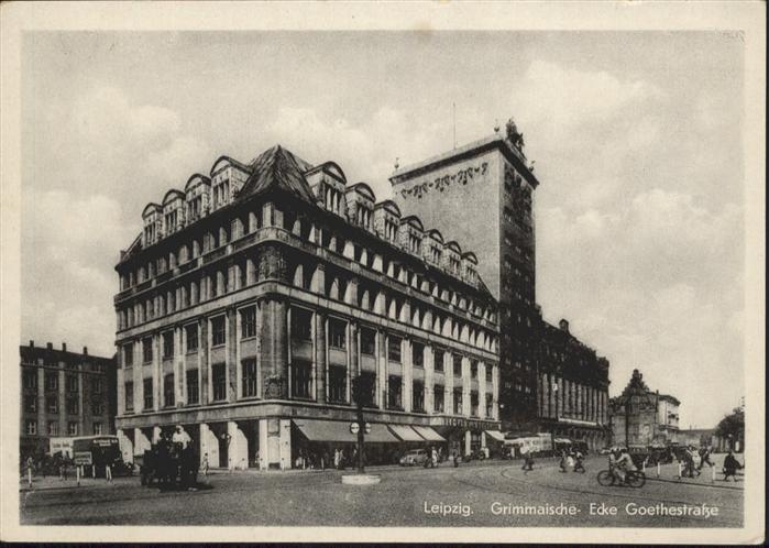 LEIPZIG Sachsen Grimmaischestrasse Goethestrasse Fahrrad