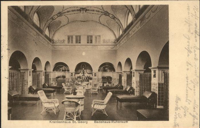 LEIPZIG Sachsen Badehaus Krankenhaus St Georg Ruheraum