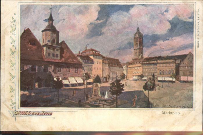 Jena Marktplatz Künstler M. Dutzauer