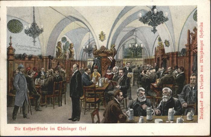 Leipzig Lutherstube Thüringer Hof Bierkrug
