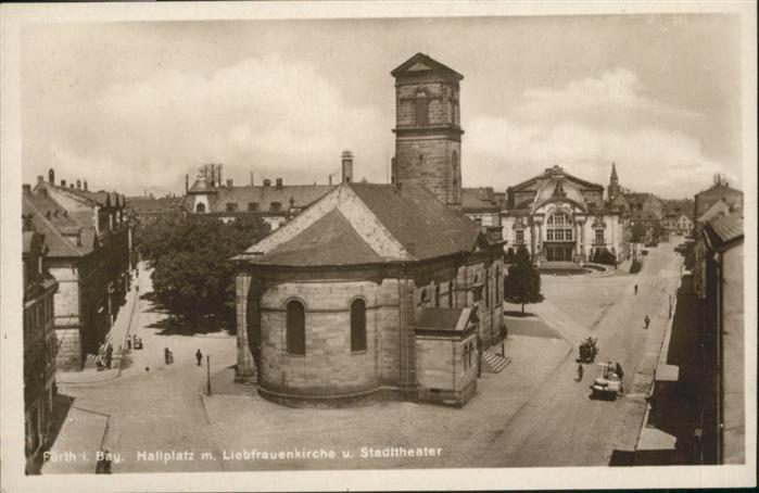 Fuerth Bayern Hallplatz Liebfrauenkirche Theater
