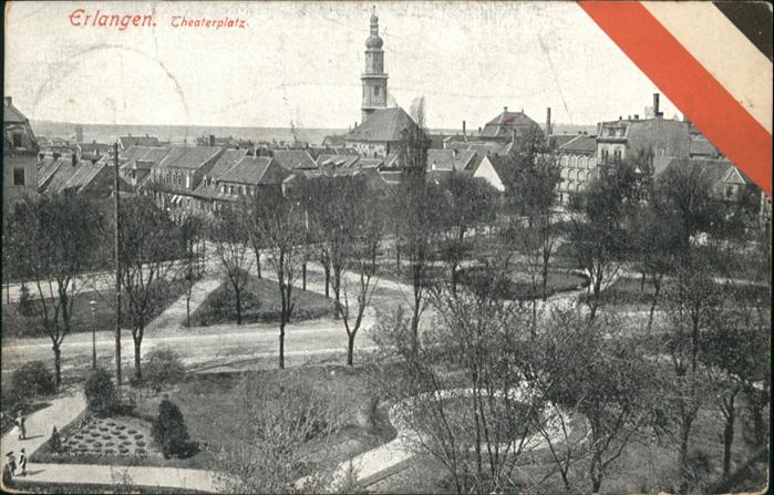 ERLANGEN Bayern Theaterplatz Schwarz-Weiss-Rot