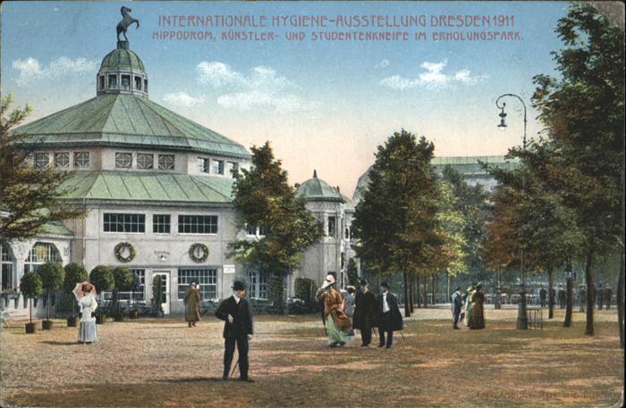 DRESDEN Elbe Internationale Hygieneausstellung Erholungspark