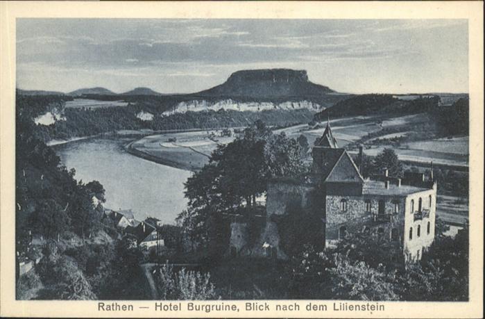 Rathen Saechsische Schweiz Hotel Burgruine Lilienstein