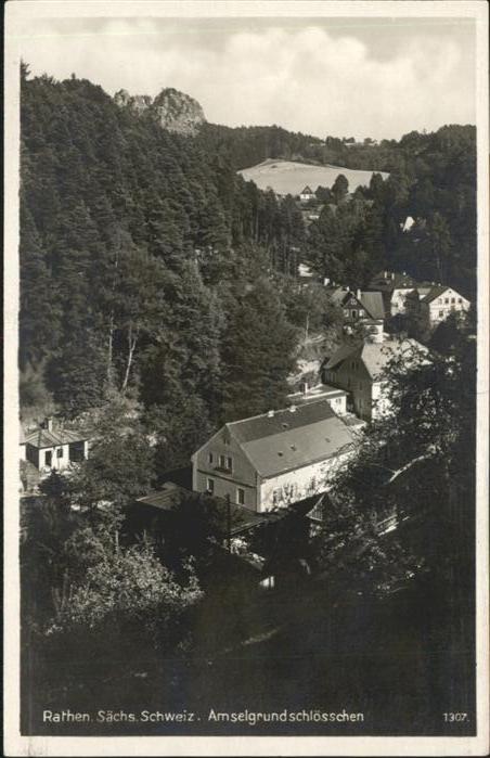 Rathen Saechsische Schweiz Amselgrundschloss