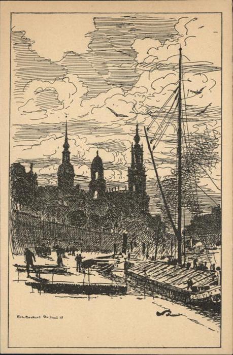 DRESDEN Elbe Kuenstler Fritz Beckert