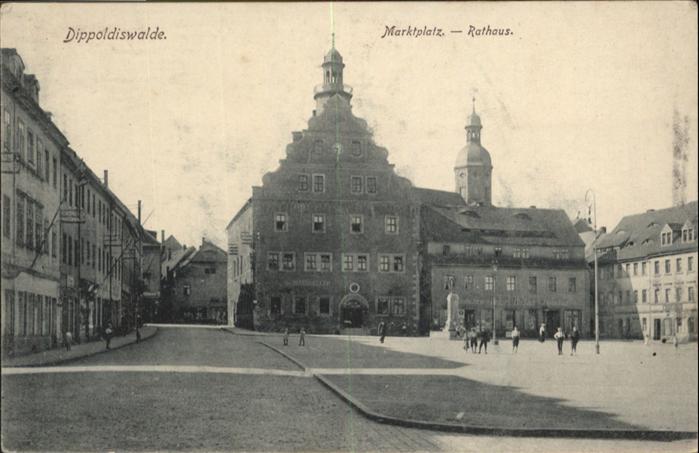 Dippoldiswalde Osterzgebirge Marktplatz Rathaus