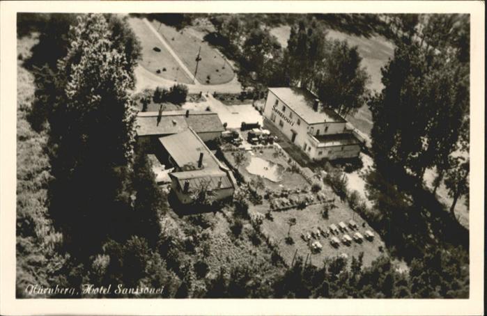 NueRNBERG CITY Fliegeraufnahme Hotel Cafe Sanssouci