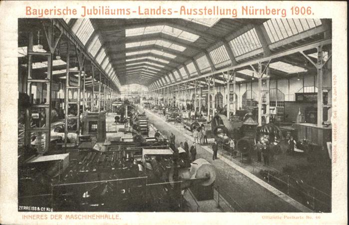 Nuernberg Jubiläumslandesausstellung Maschinenhal