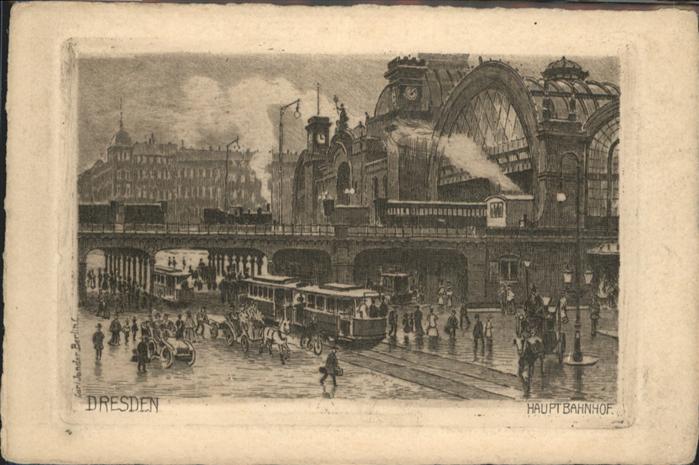 Dresden Hauptbahnhof Strassenbahn
