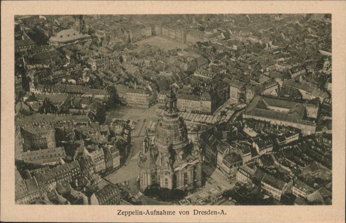 Dresden Fliegeraufnahme Zeppelinaufnahme