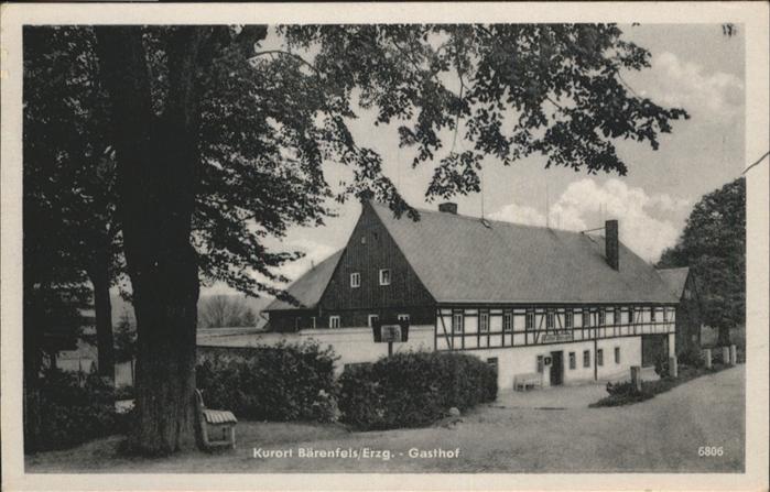 Baerenfels Erzgebirge Gasthof