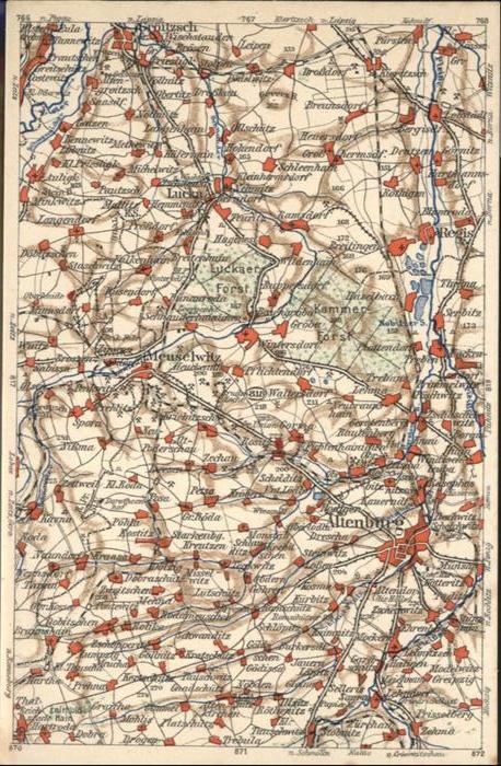 Altenburg Thueringen Wonakarte