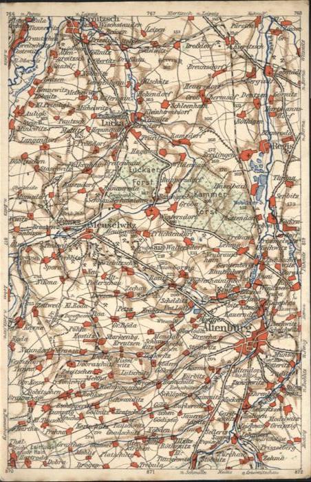 Altenburg Thueringen Wonakarte