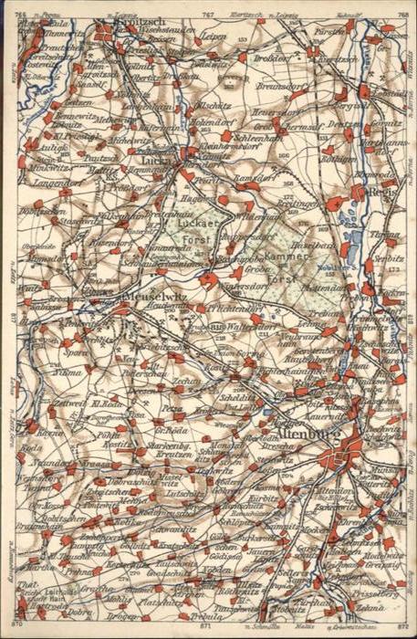 Altenburg Thueringen Wonakarte