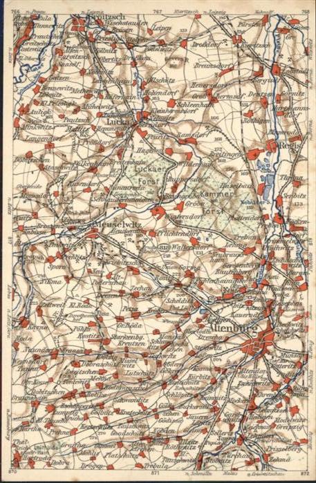 Altenburg Thueringen Wonakarte