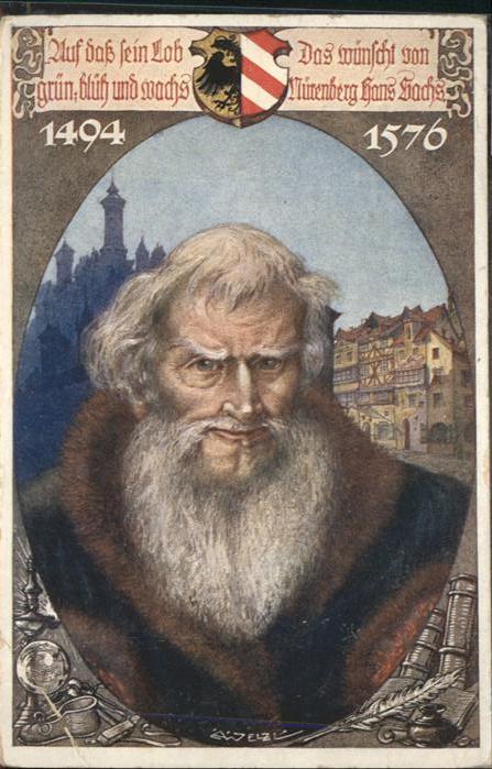 Nuernberg Hans Sachs Karte Nr 223
