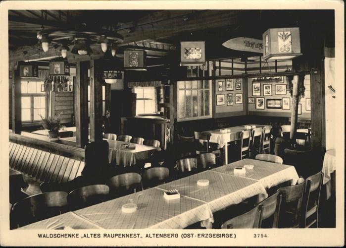 Altenberg Erzgebirge Waldschenke Altes Raupennest