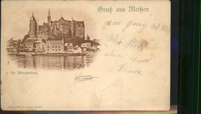 Meissen Elbe Sachsen Albrechtsburg