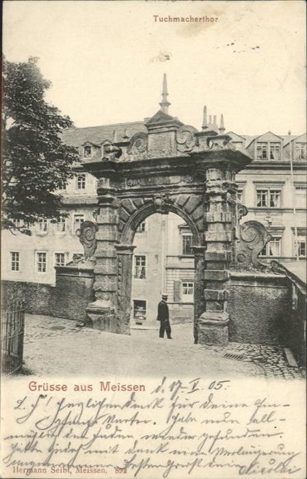 Meissen Elbe Sachsen Tuchmacherthor