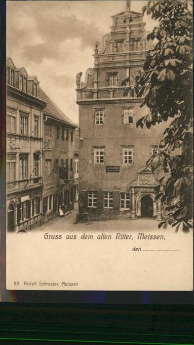 Meissen Elbe Sachsen alten Ritter