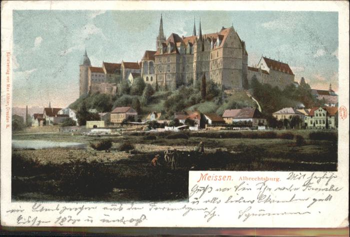 Meissen Elbe Sachsen Albrechtsburg