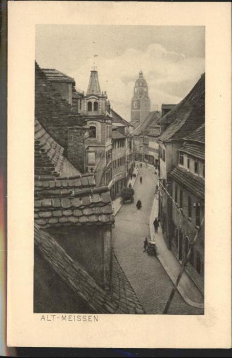 Meissen Elbe Sachsen Burggasse