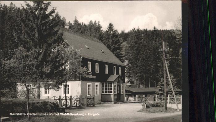 Waldbaerenburg Gaststätte Riedelmühle