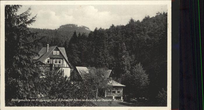 Krippen Bad Schandau Rölligmühle