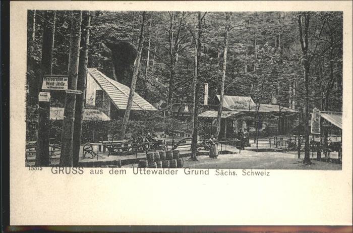 Wehlen Sachsen Uttewalder Grund