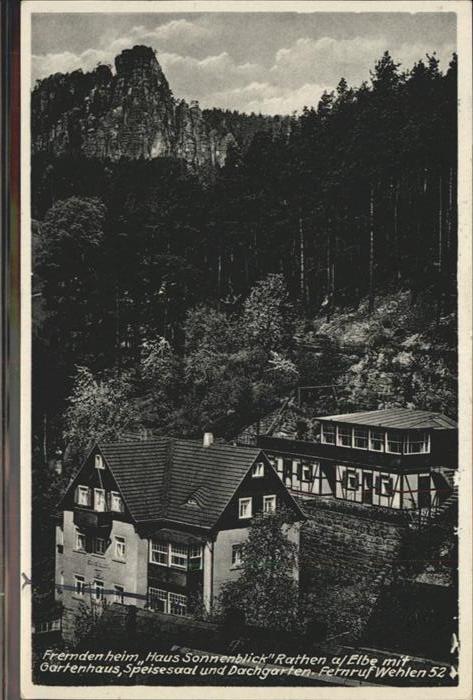 Rathen Saechsische Schweiz Fremdenheim Haus Sonnenblick
