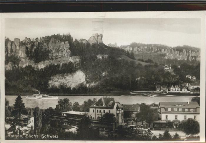 Rathen Saechsische Schweiz Schiff