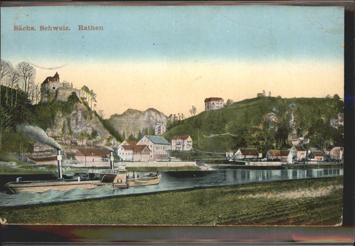 Rathen Saechsische Schweiz Schiff