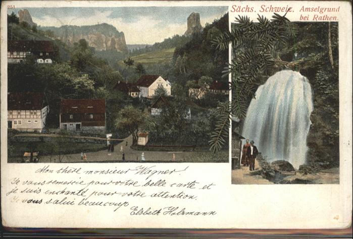 Rathen Saechsische Schweiz Amselgrund