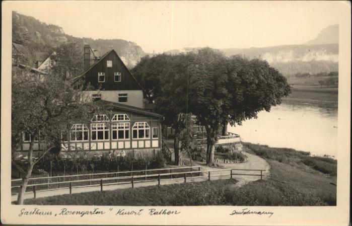 Rathen Saechsische Schweiz Gasthaus Rosengarten