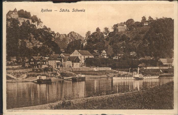 Rathen Saechsische Schweiz Schiff