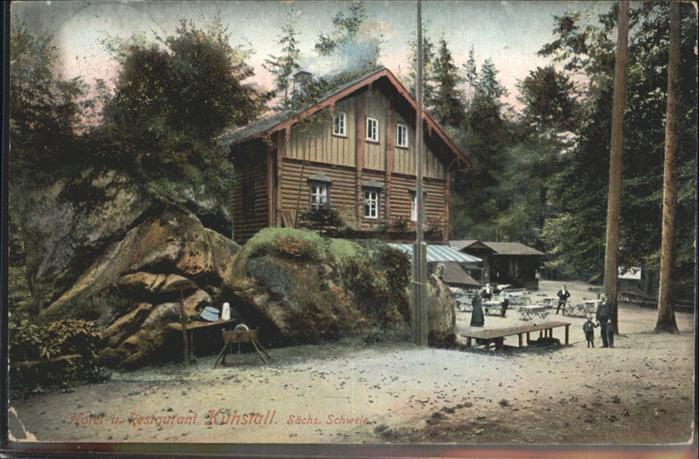 Bad Schandau [Stempelabschlag] Hotel Restaurant Kuhs