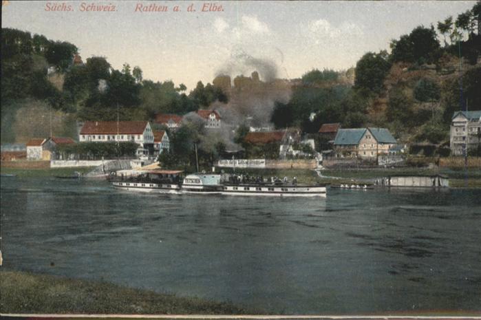 Rathen Saechsische Schweiz Schiff