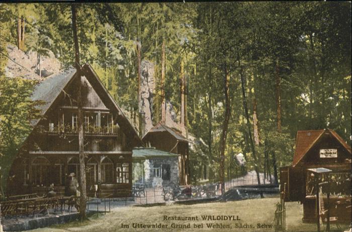 Wehlen Sachsen Restaurant Waldidyll