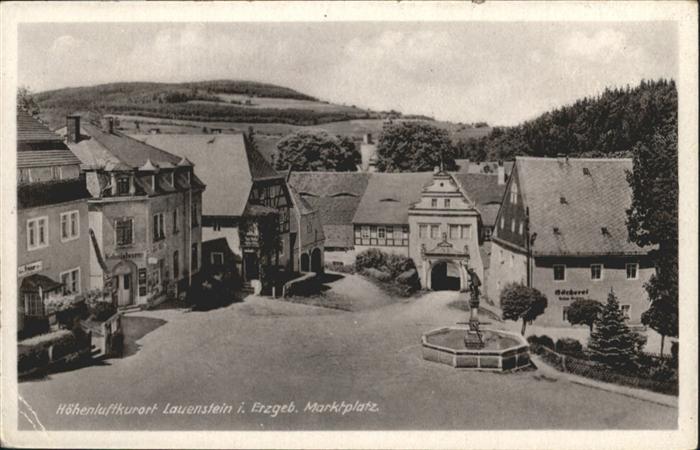 Lauenstein Erzgebirge Marktplatz